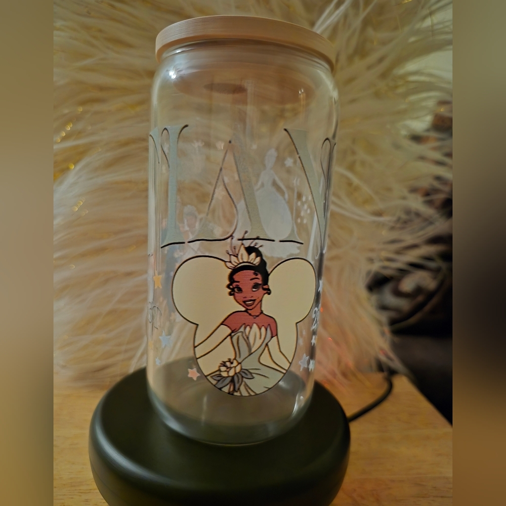Princess Tiana Glass Tumbler